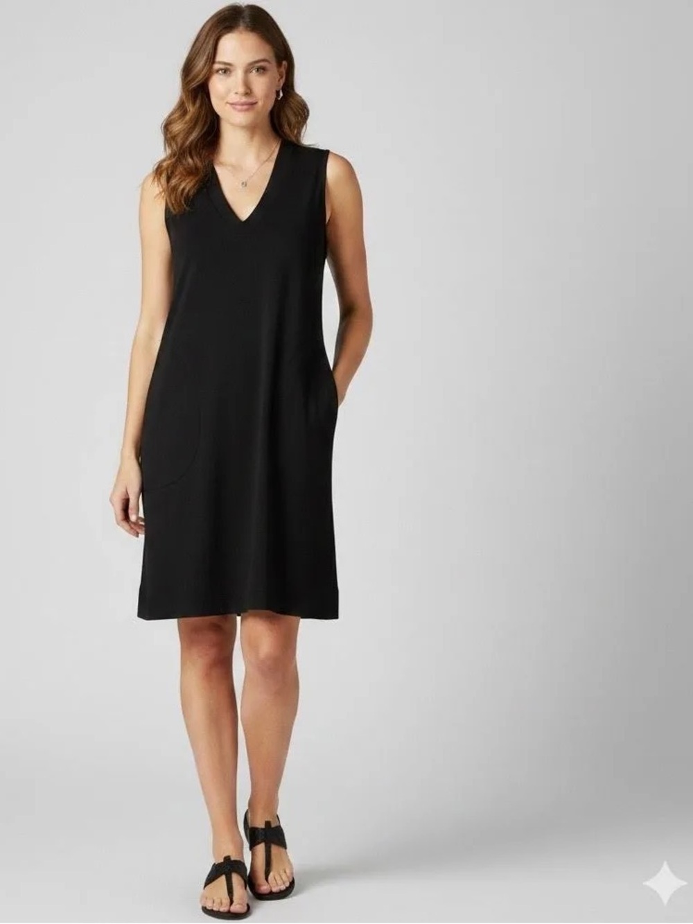 NWT Spanx Air Essentials Sleeveless Mini Dress In Very Black 50768R Sz 2X (2T)